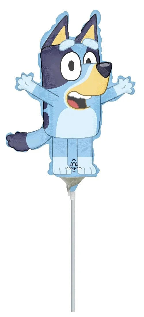 Balloons2Go Balloons 9" Bluey foil balloon air fill flat 9" Bluey foil balloon air fill flat