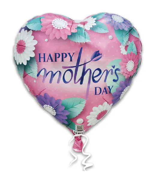 Helium and Balloons of texas Balloons 18" Happy Mothers day foil balloon 18" Happy Mothers day foil balloon