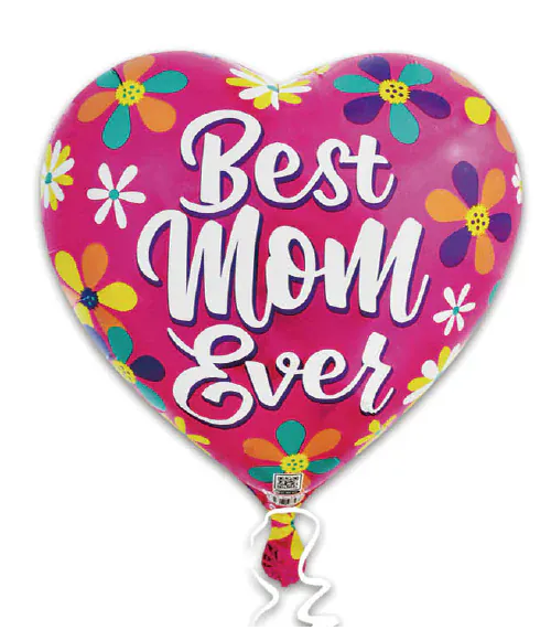 Helium balloons of Texas Balloons 18" Mothers day Best Mom Ever 18" Mothers day Best Mom Ever