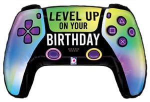 Balloons2Go Balloons 30" Vivid Game Controller Birthday Foil Balloon 30" Vivid Game Controller Birthday Foil Balloon