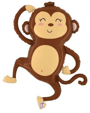 sempertex Balloons 41" Jungle Monkey Foil Balloon 41" Jungle Monkey Foil Balloon