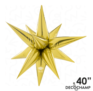 Balloons2Go Balloons 40 inch gold / 40 Inch Decochamp Starburst All Sizes Decochamp Starburst All Sizes