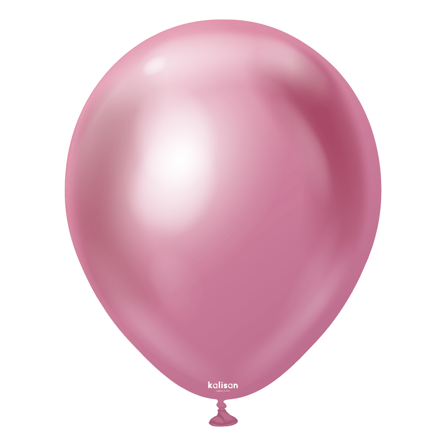 Balloons2Go Balloons 5" Kalisan Mirror Pink Latex Balloon (100 Ct) 5in Kalisan Mirror Pink Latex Balloons - 100ct | Metallic Shine