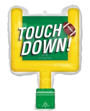 Anagram balloons Balloons 19" x 28" Game Time Football Goal Post Foil Balloon - Pkg 19" x 28" Game Time Football Goal Post Foil Balloon - Pkg