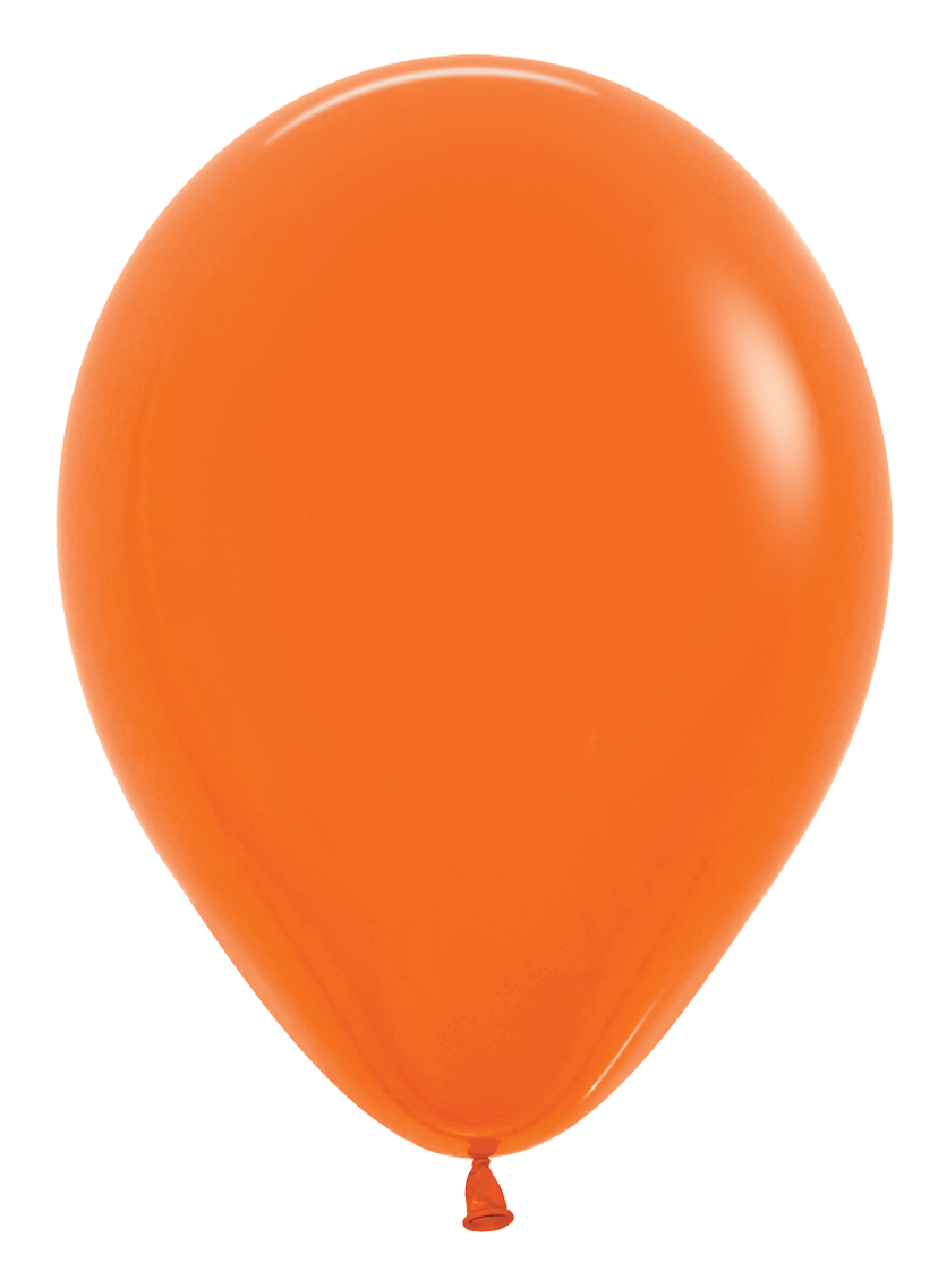 Balloons2Go Balloons Fashion Orange / 5 inch (50 Ct) Sempertex Fashion Color Latex Balloons All Sizes Sempertex Fashion Balloons | Bold Color Collection