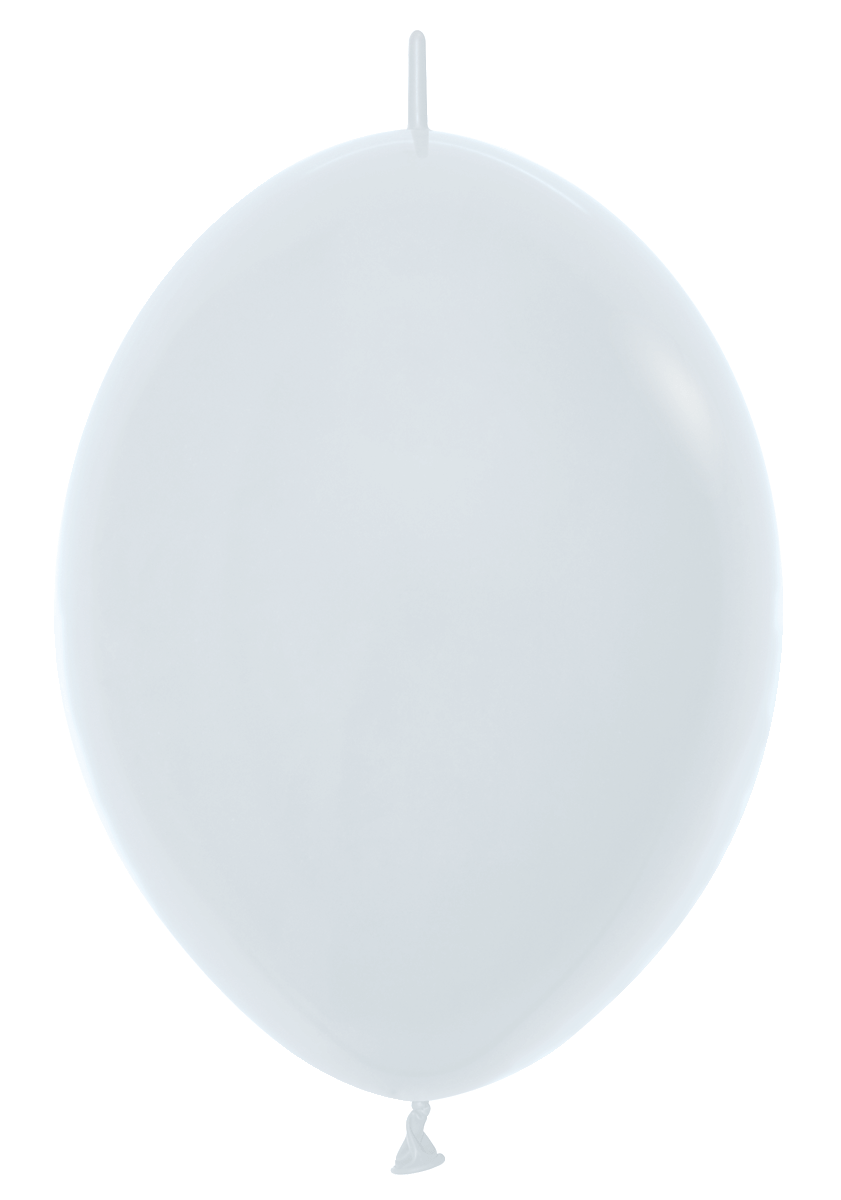 Balloons2Go Balloons 6 inch (50 Ct) / Fashion White Sempertex Link-O-Loon Balloons 25ct Sempertex Link-O-Loon Balloons 25ct