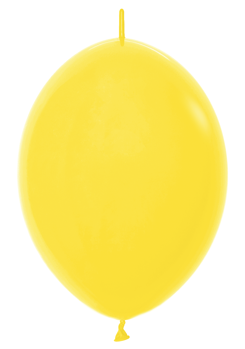 Balloons2Go Balloons 6 inch (50 Ct) / Fashion Yellow Sempertex Link-O-Loon Balloons 25ct Sempertex Link-O-Loon Balloons 25ct