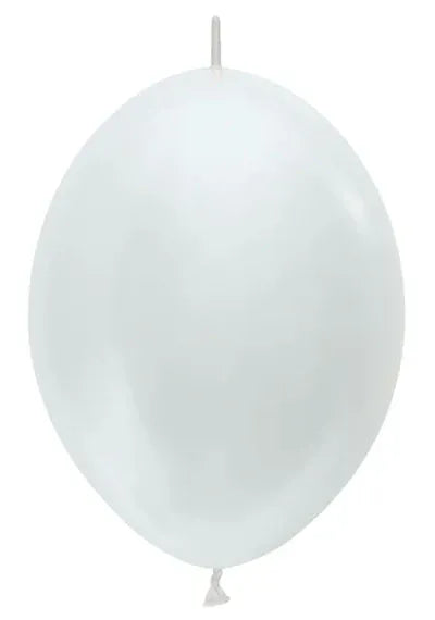 sempertex Balloons 6" Sempertex Pearl White Link-O-Loon Latex Balloons 50ct 6" Sempertex Pearl White Link-O-Loon Latex Balloons 50ct