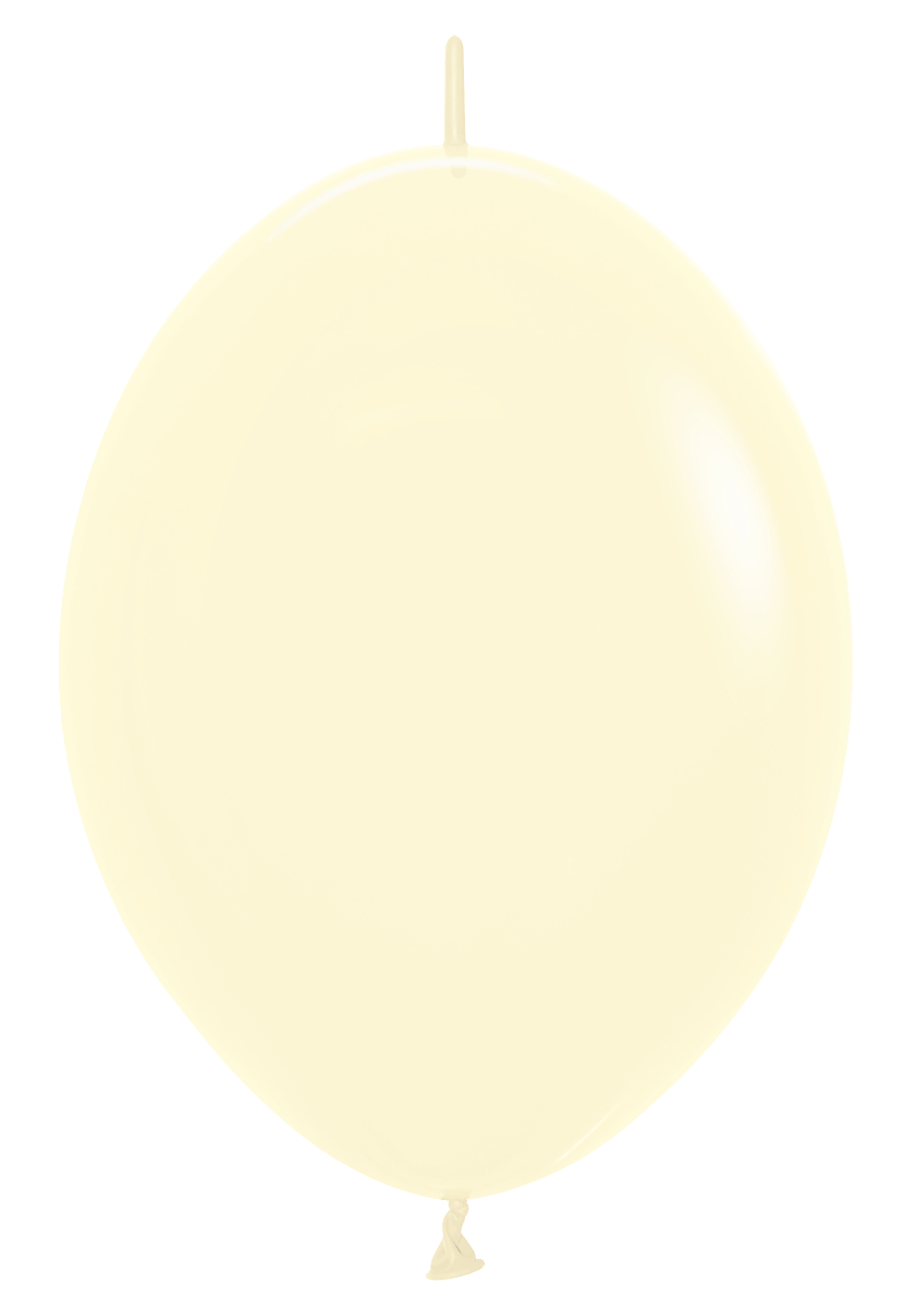 Balloons2Go Balloons 12 inch (50 Ct) / Pastel Matte Yellow Sempertex Pastel Matte Link-O-Loon Balloon Sempertex Pastel Matte Link-O-Loon Balloon