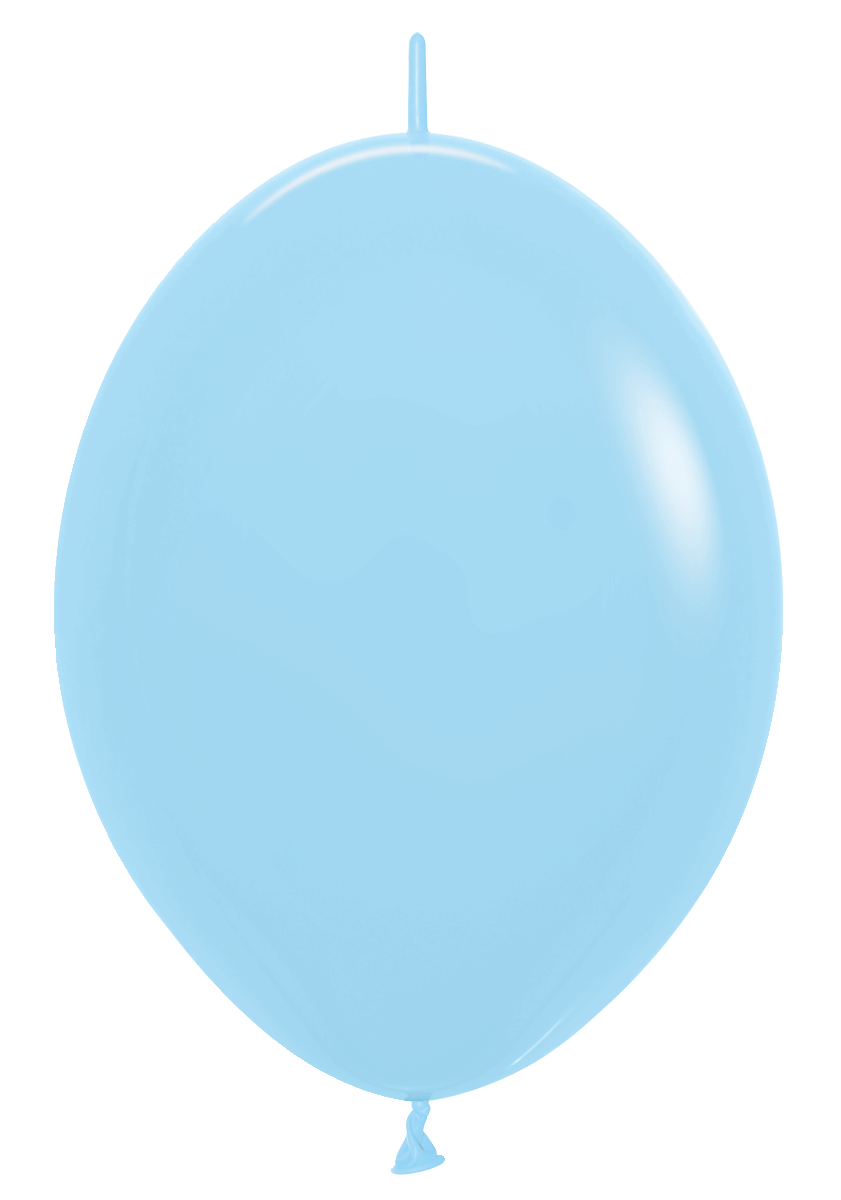Balloons2Go Balloons 12 inch (50 Ct) / Pastel Matte Blue Sempertex Pastel Matte Link-O-Loon Balloon Sempertex Pastel Matte Link-O-Loon Balloon