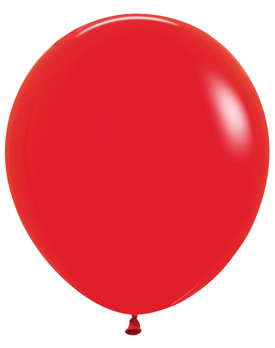 Balloons2Go Balloons Fashion Red / 18 inch (25 Ct) Sempertex Fashion Color Latex Balloons All Sizes Sempertex Fashion Balloons | Bold Color Collection