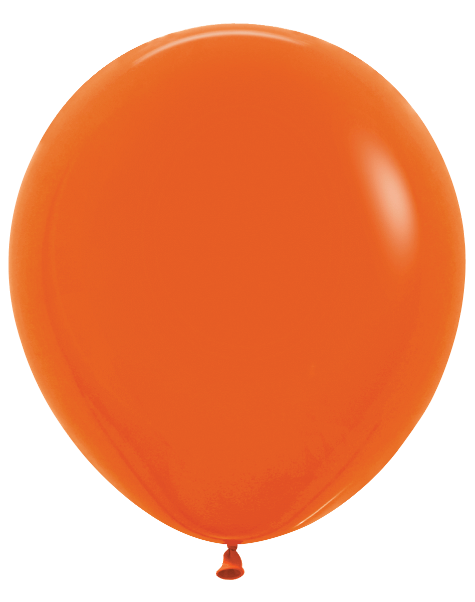 Balloons2Go Balloons Fashion Orange / 18 inch (25 Ct) Sempertex Fashion Color Latex Balloons All Sizes Sempertex Fashion Balloons | Bold Color Collection