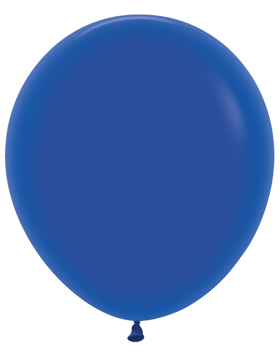 Balloons2Go Balloons Fashion Royal Blue / 18 inch (25 Ct) Sempertex Fashion Color Latex Balloons All Sizes Sempertex Fashion Balloons | Bold Color Collection
