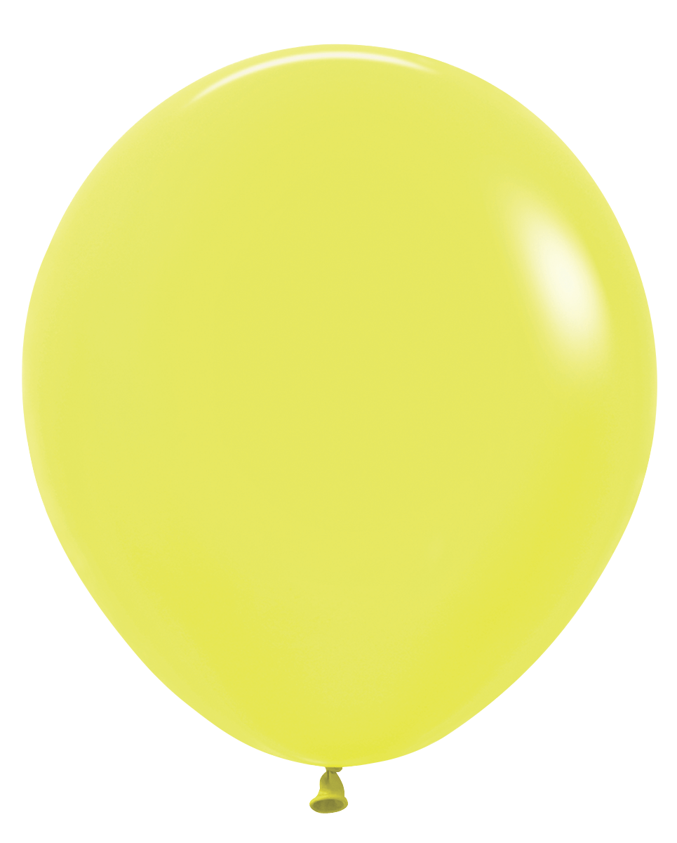 Balloons2Go Balloons 18 inch (25 Ct) / Neon Yellow Sempertex Neon Latex Balloons | UV Reactive Party Balloons Sempertex Neon Latex Balloons | All Sizes Bright Colors