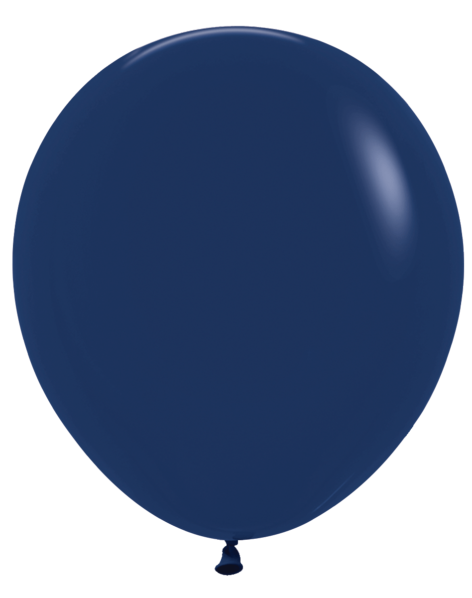 Balloons2Go Balloons Fashion Navy / 18 inch (25 Ct) Sempertex Fashion Color Latex Balloons All Sizes Sempertex Fashion Balloons | Bold Color Collection