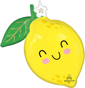 Balloons2Go Balloons 29" Lemon Food Friends 29" Lemon Food Friends