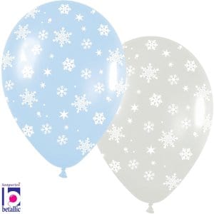 sempertex Balloons 11" Snowflakes Sempertex Latex Balloons - 50ct 11" Snowflakes Sempertex Latex Balloons - 50ct