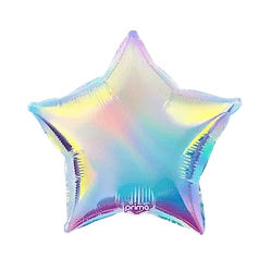 Balloons2Go Balloons Iridescent 18" Star Foil Balloon Helium and Air Fill Iridescent 18in Star Foil Balloon | Helium or Air Fill Option