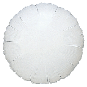 Helium and Balloons of texas Balloons 18" White round foil balloon 18" White round foil balloon