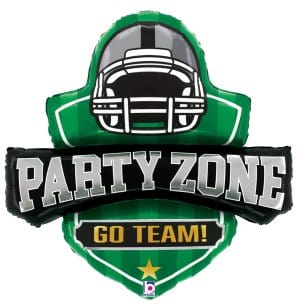 sempertex Balloons 31" Party Zone Football Insignia Foil Balloon - Pkg 31" Party Zone Football Insignia Foil Balloon - Pkg