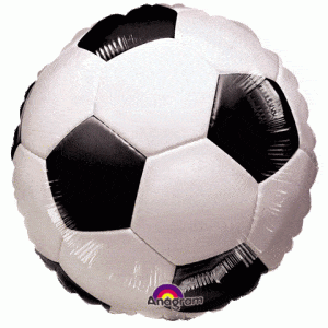 Balloons2Go Balloons 18" Championship Soccer Foil Balloon 18in Championship Soccer Balloon | Sports Theme Foil