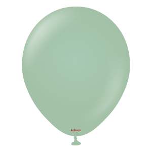 Balloons2Go Balloons 5 inch (100 Ct) Kalisan Retro Winter Green Balloons 5in Kalisan Retro Winter Green Latex Balloons - 100ct