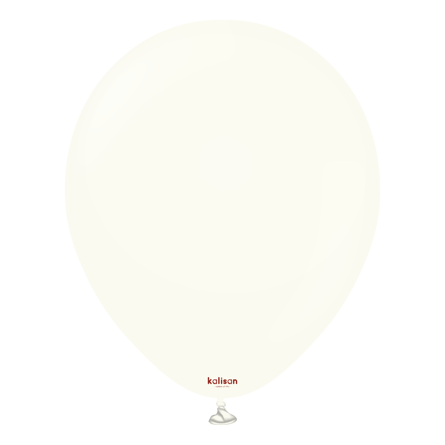 Balloons2Go Balloons Kalisan 12"   Retro White Balloon 12in Kalisan Retro White Balloons - 100ct | Classic Look