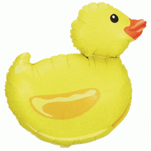 Balloons2Go Balloons 29" Rubber Ducky Shape Foil Balloon 29" Rubber Ducky Shape Foil Balloon