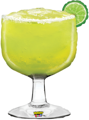 Balloons2Go Balloons Margarita Glass shape 40" Balloon 40in Margarita Glass Shape Foil Balloon | Fiesta Party Decor