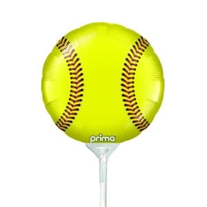 prima Balloons 9" Softball Air-Fill Foil Balloon 9" Softball Air-Fill Foil Balloon