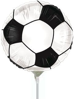 Balloons2Go Balloons 9" Soccer Ball Air-Fill Foil Balloon 9" Soccer Ball Air-Fill Foil Balloon