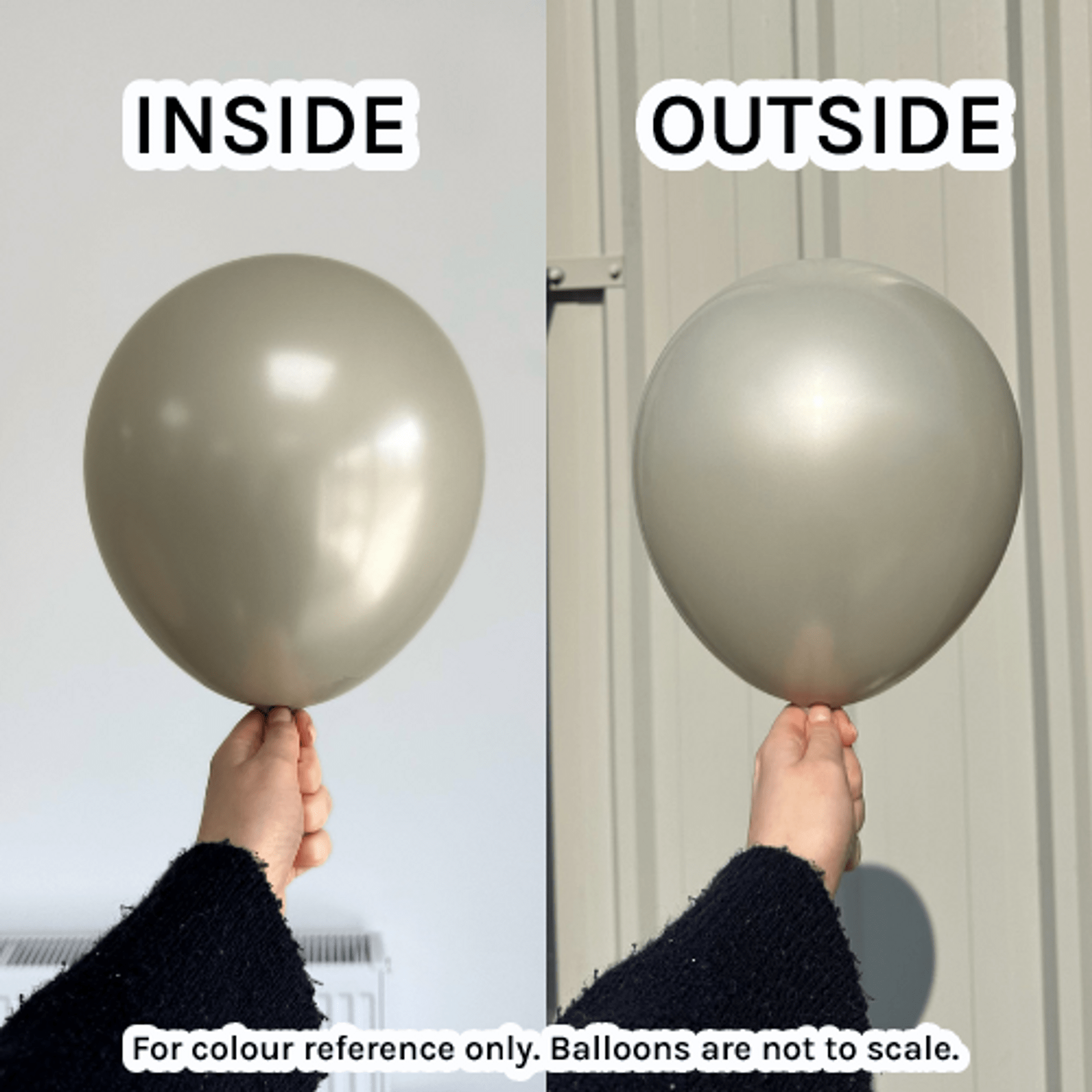 Balloons2Go Balloons Aura Ivory White / 5 inch (100 Ct) Kalisan Aura Collection Kalisan Aura Collection – Premium Pastel Balloons