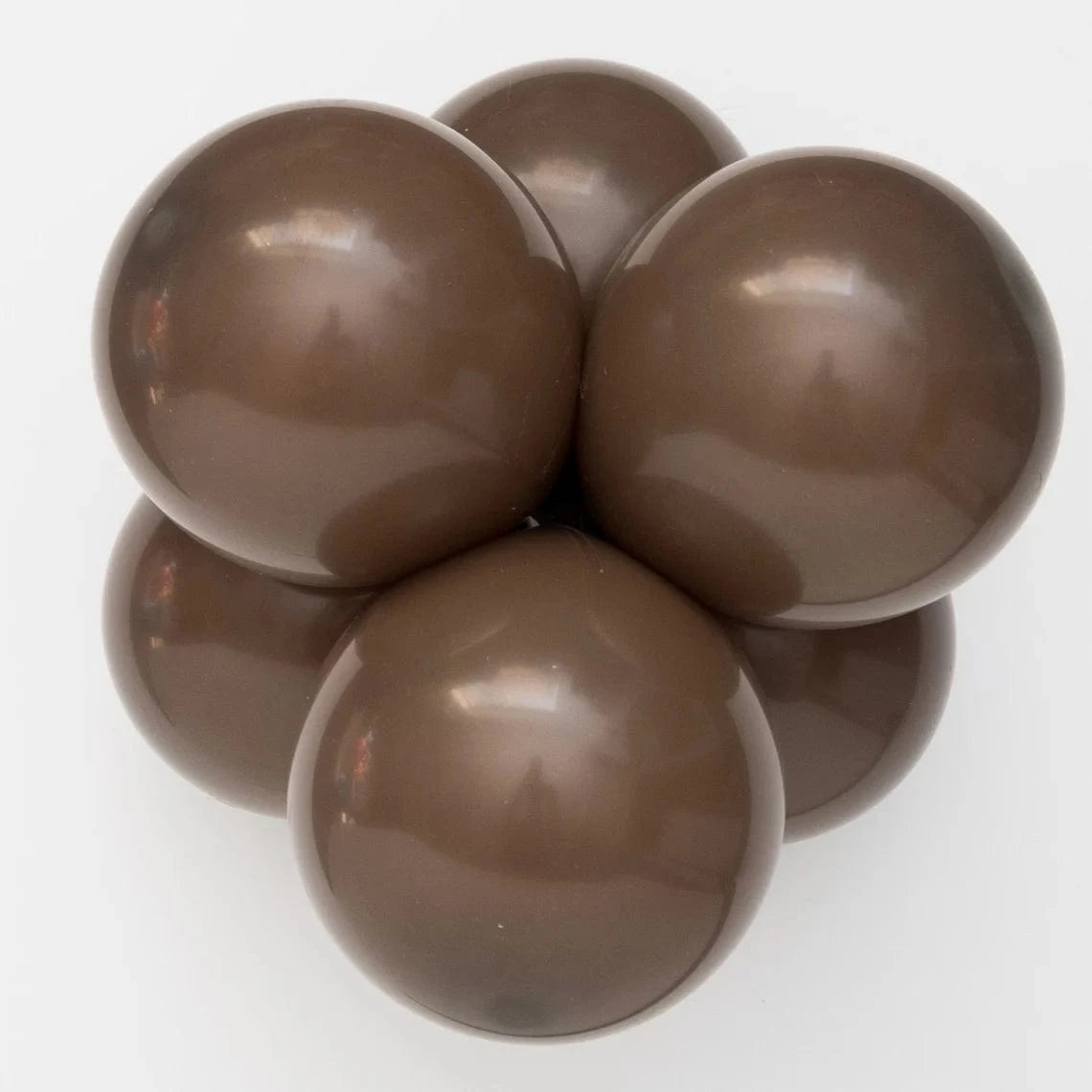 Balloons2Go Balloons 5 inch (50 Ct) / Cocoa TUFTEX Deluxe Round Latex Colors | All Sizes Tuftex Designer Round Latex Balloons | Assorted Premium Colors