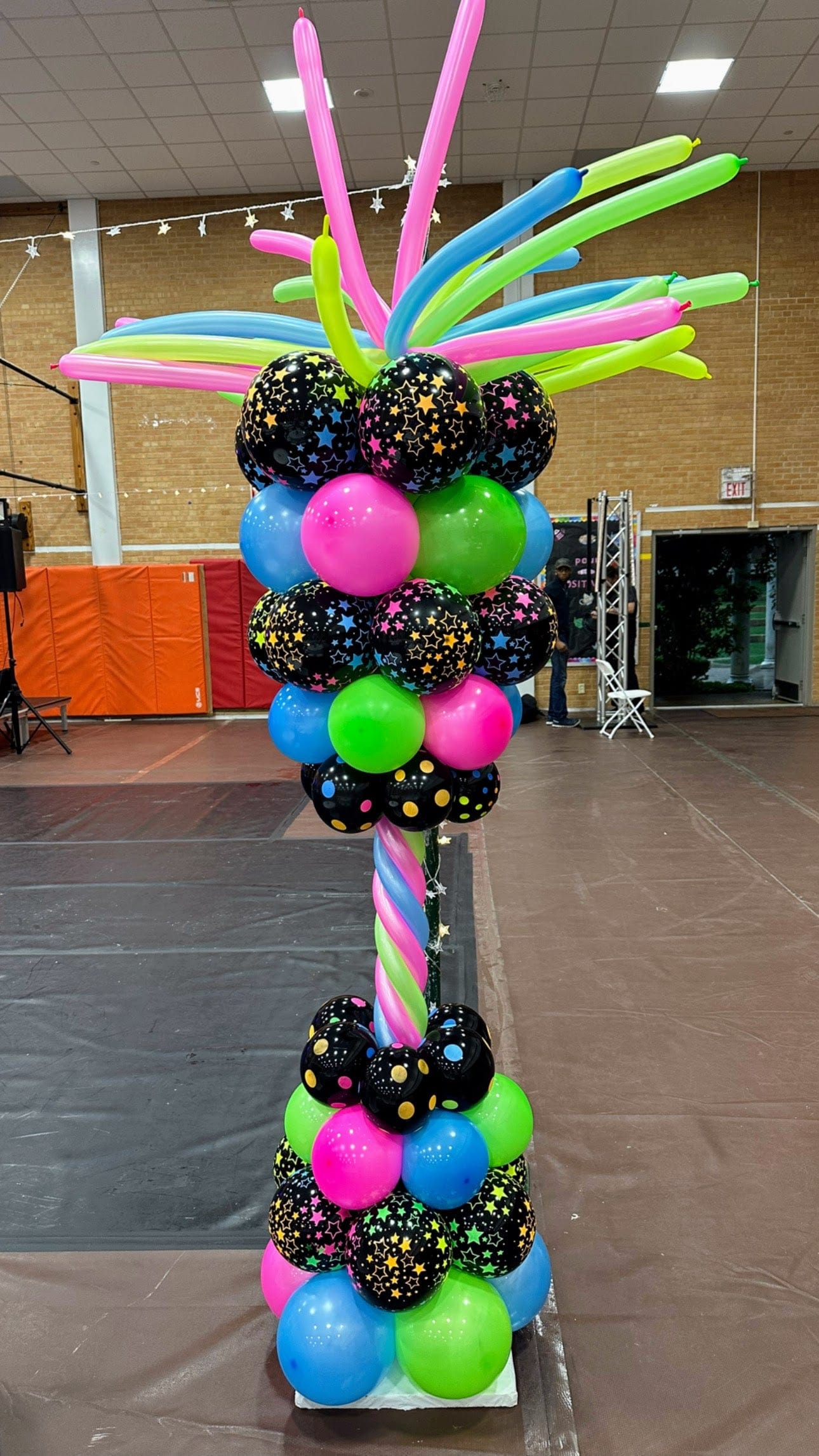 Balloons2Go Balloons Borosino 7.5ft Metal Column balloon stand 7.5ft Metal Column Balloon Stand | Borosino Display Frame