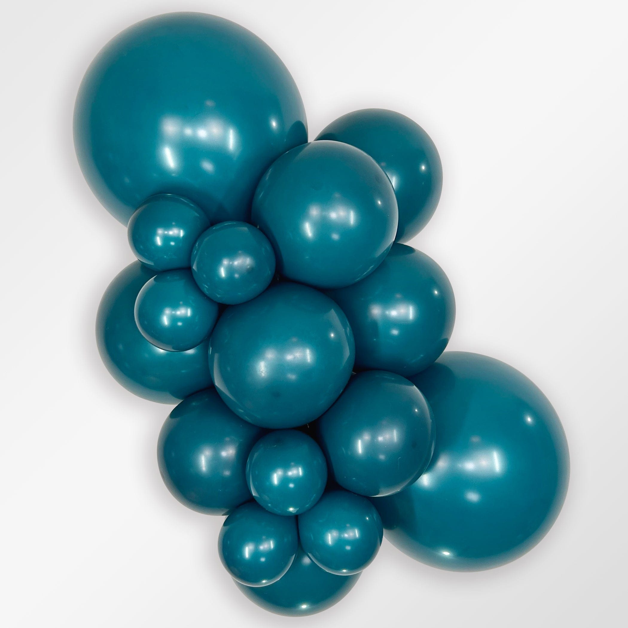 Balloons2Go Balloons 5 inch (100 Ct) / Deluxe Deep Teal Sempertex Summer Collection Latex Balloons | Bright & Festive Balloon Decor Summer Balloon Collection | Bright & Festive Balloon Decor