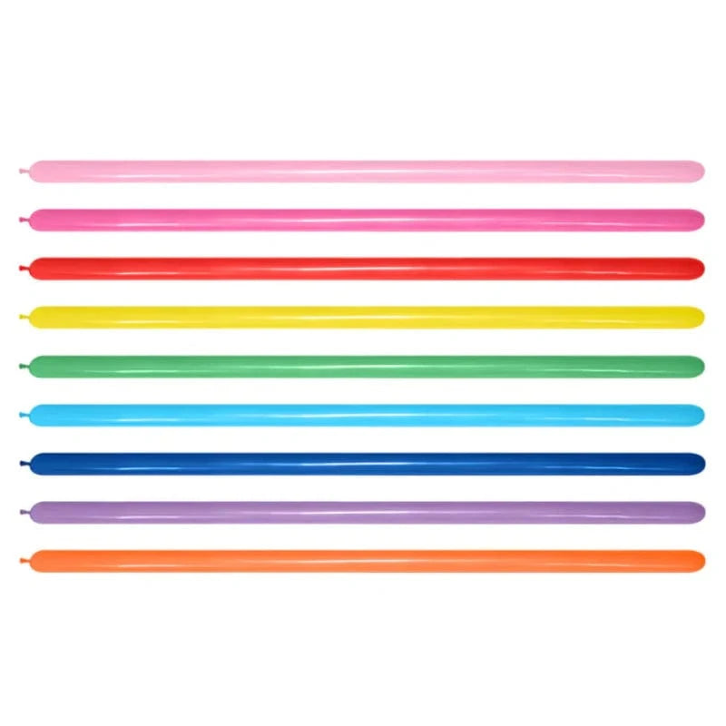 Balloons2Go Balloons 260 Nozzle Up Sempertex Fashion Assortment Twisting - Entertainer Latex Balloons | 50 Count 260 Nozzle-Up Twisting Balloons - 50ct | Sempertex Latex for Balloon Artists