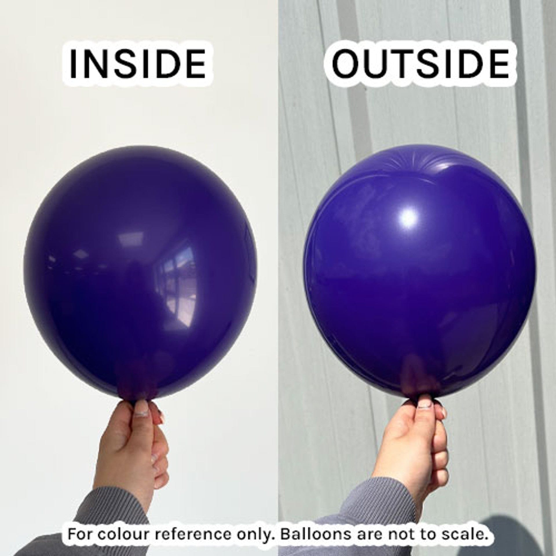 Balloons2Go Balloons Sempertex 24" Violet Latex Balloons  | 3ct Pack 24in Sempertex Violet Balloons - 3ct | Giant Latex Balloons