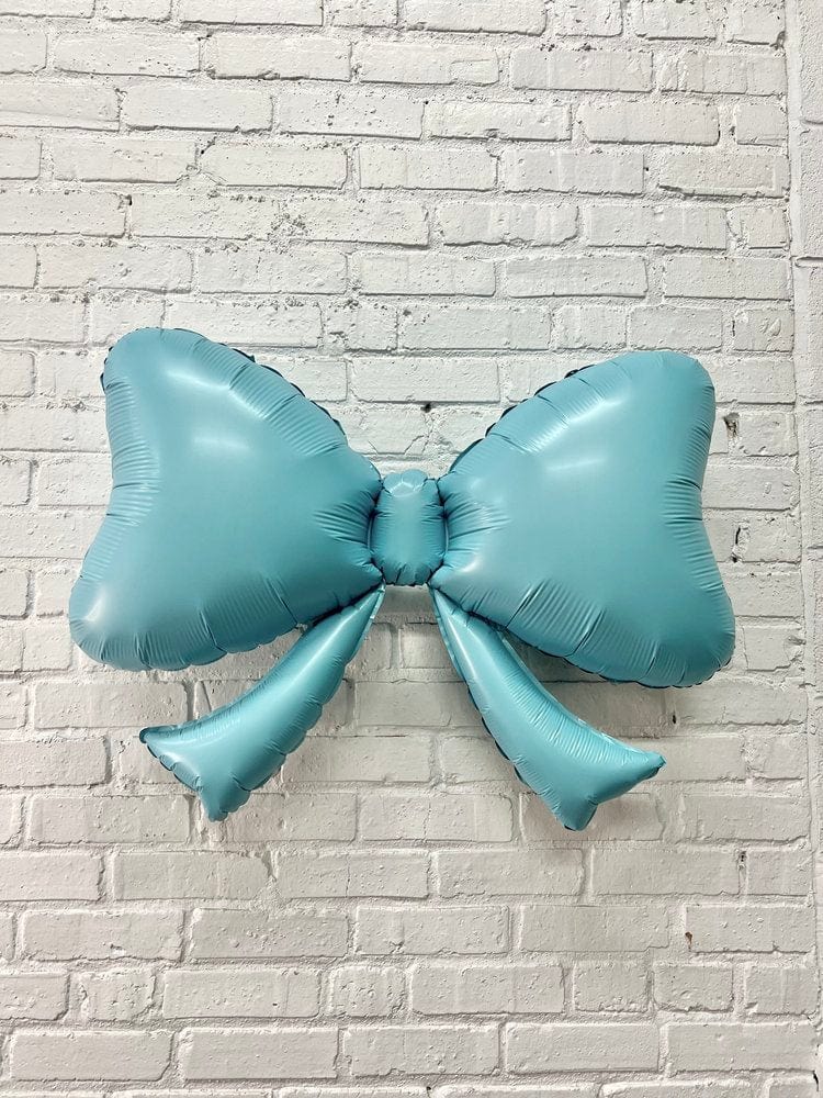Balloons2Go Balloons 40" Blue Bow Foil Balloon 1ct 40" Blue Bow Foil Balloon 1ct