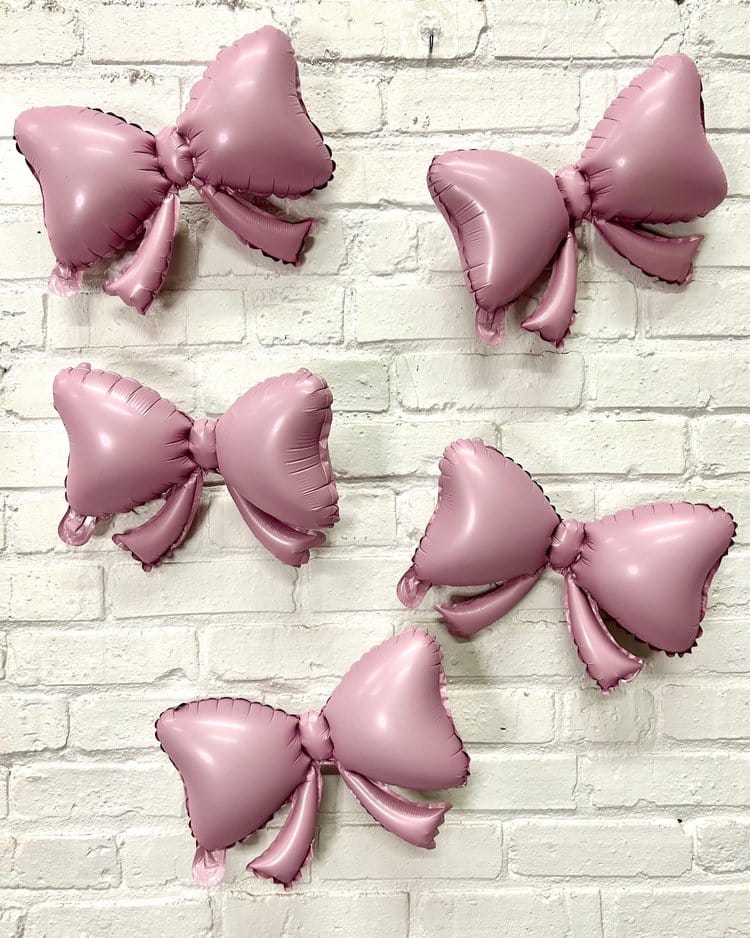 Balloons2Go Balloons 9" Mini Bows Pink 5ct 9" Mini Bows Pink 5ct