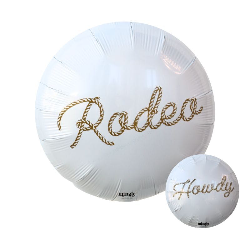 Balloons2Go Balloons Rodeo Script Brown Rodeo Script Brown