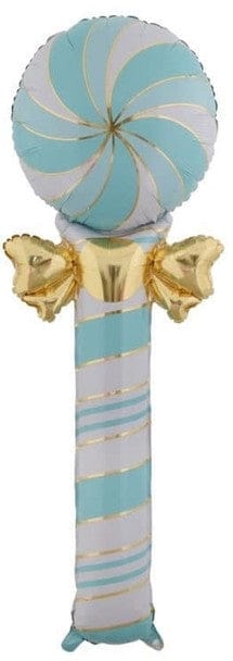 Decochamp Balloons 51" Candy Lollipop light blue foil balloon 51" Candy Lollipop light blue foil balloon