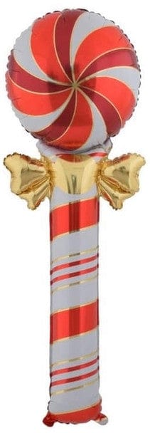 Balloons2Go Balloons 55" Lollypop Candy Red 55in Red Lollipop Candy Balloon | Sweet Party Decor