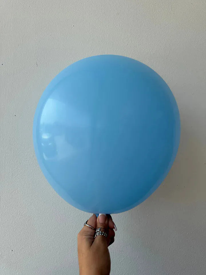 Kalisan Balloons Macaron blue / 5 inch (100 Ct) Kalisan Macaron Matte Color Balloons 12in Macaron Pale Yellow Latex Balloons | Soft Party Color