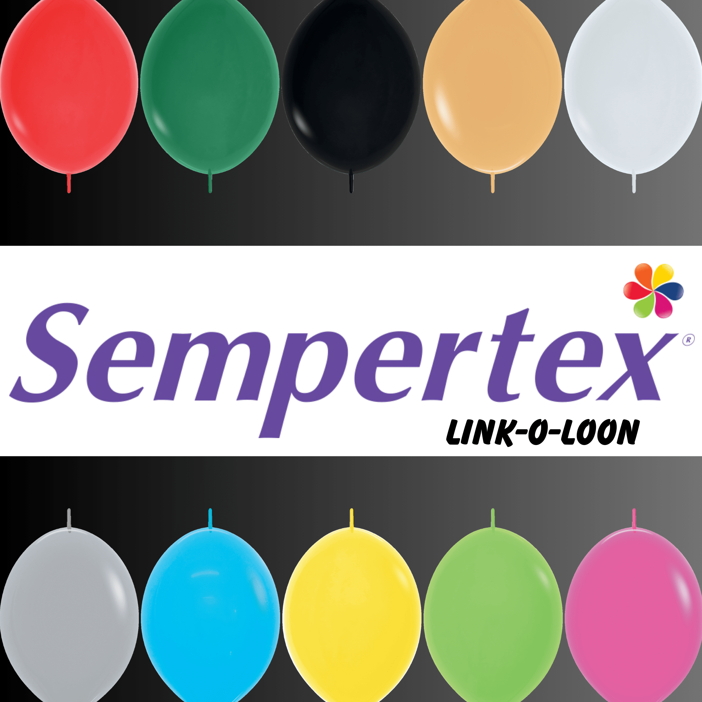 Balloons2Go Balloons Sempertex Link-O-Loon Balloons 25ct Sempertex Link-O-Loon Balloons 25ct
