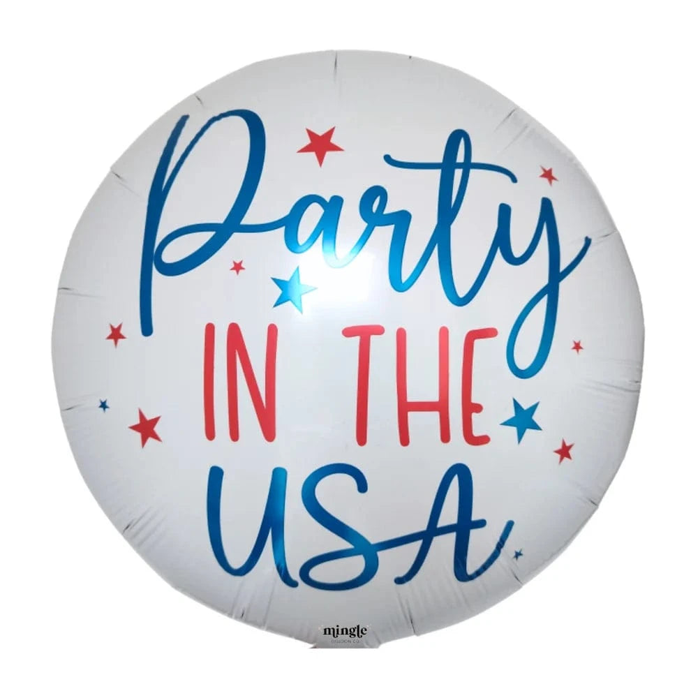 Balloons2Go Balloons 18"  Party In The USA Foil Balloon 1ct 18"  Party In The USA Foil Balloon 1ct