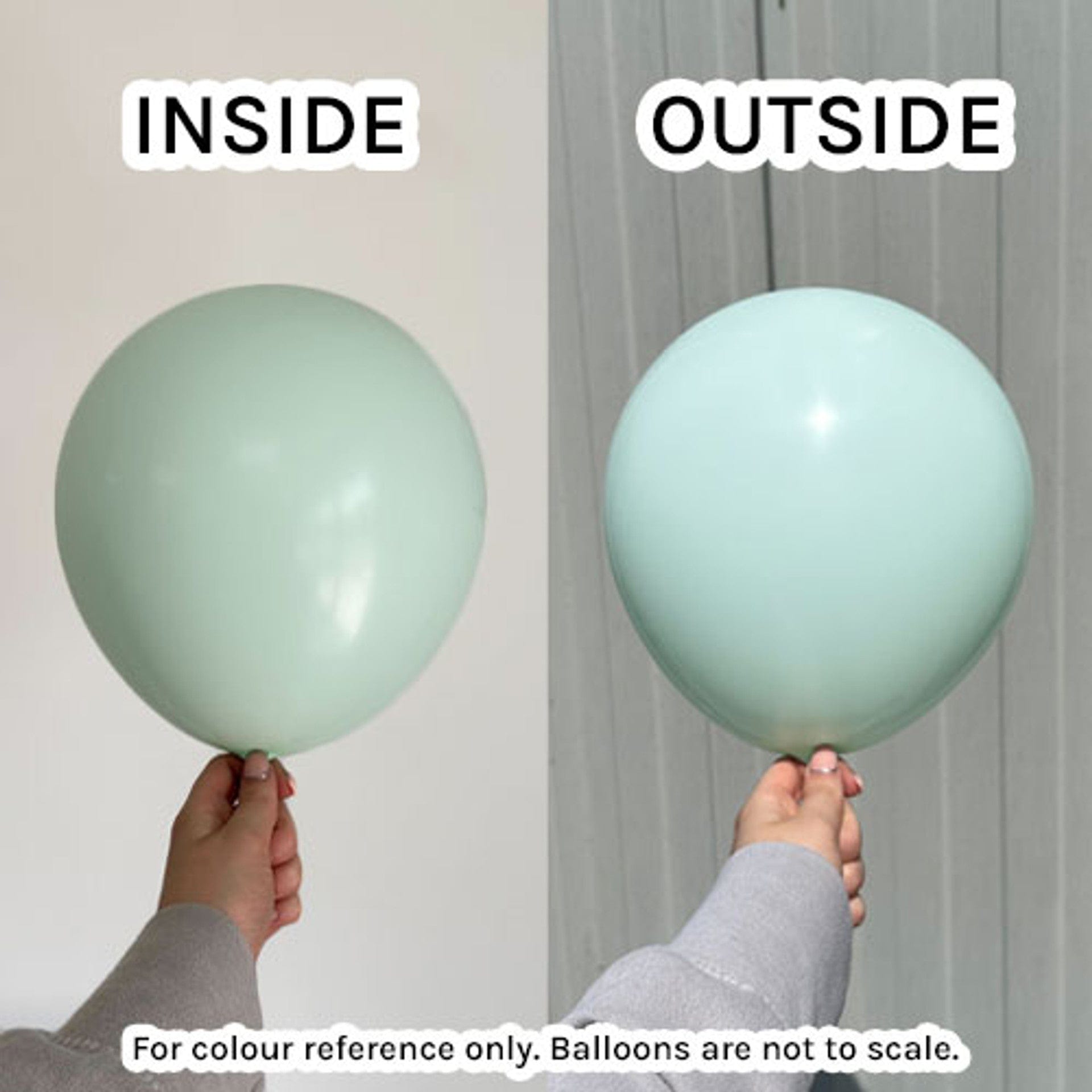 Balloons2Go Balloons Macaroon Pale Green / 5 inch (100 Ct) Kalisan Macaron Matte Color Balloons 12in Macaron Pale Yellow Latex Balloons | Soft Party Color