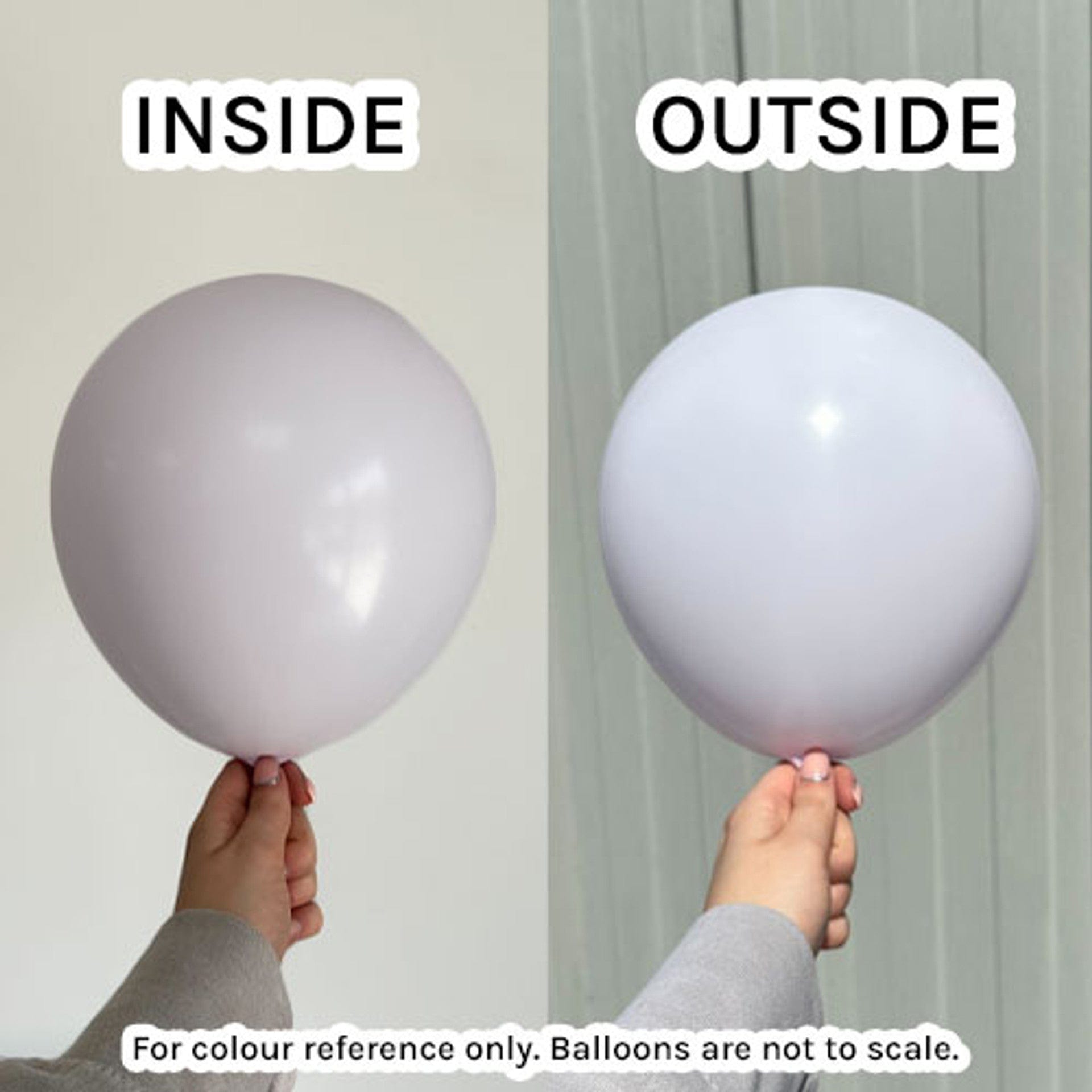 Balloons2Go Balloons Macaroon Pale Lilac / 5 inch (100 Ct) Kalisan Macaron Matte Color Balloons 12in Macaron Pale Yellow Latex Balloons | Soft Party Color