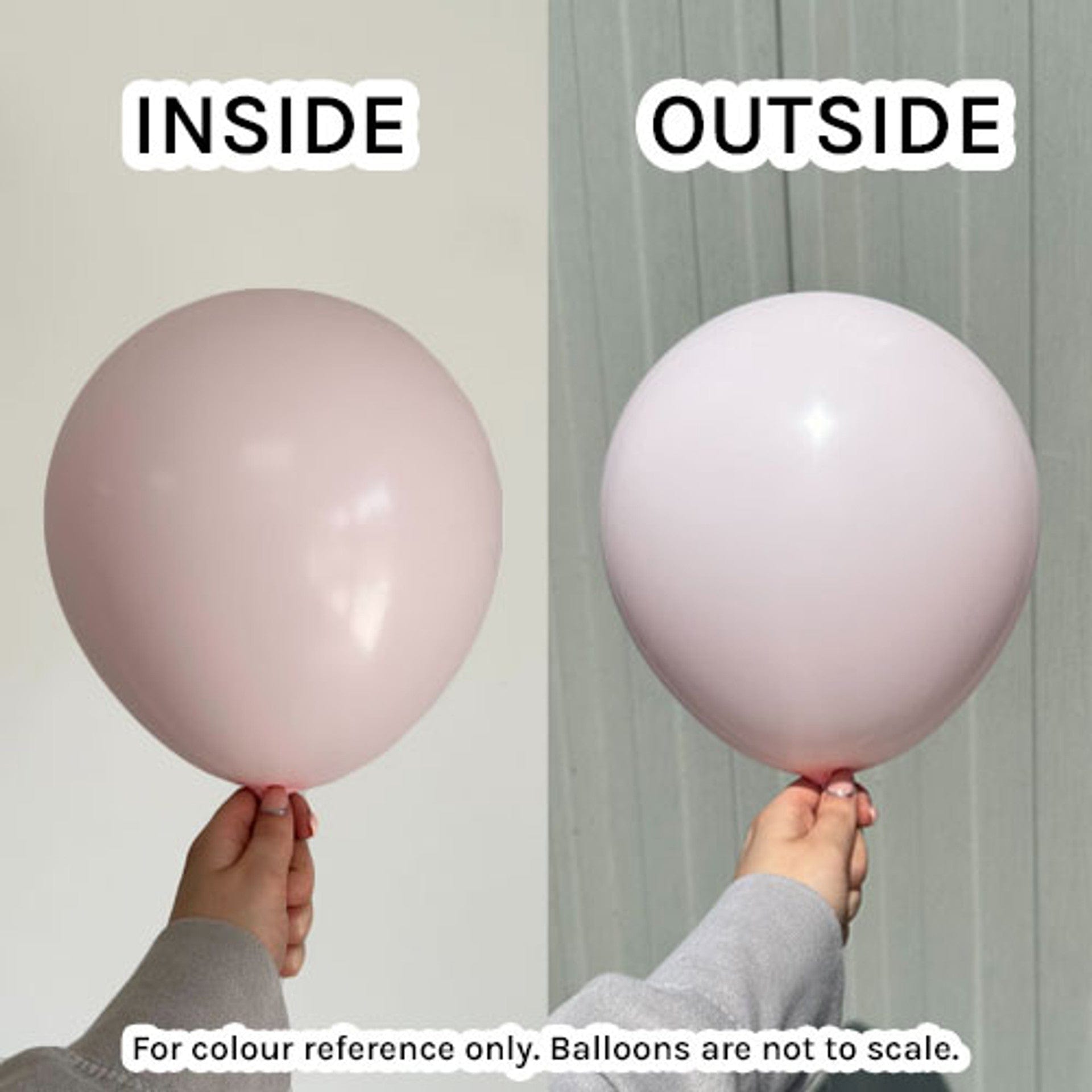 Balloons2Go Balloons Macaroon Pale Pink / 5 inch (100 Ct) Kalisan Macaron Matte Color Balloons 12in Macaron Pale Yellow Latex Balloons | Soft Party Color