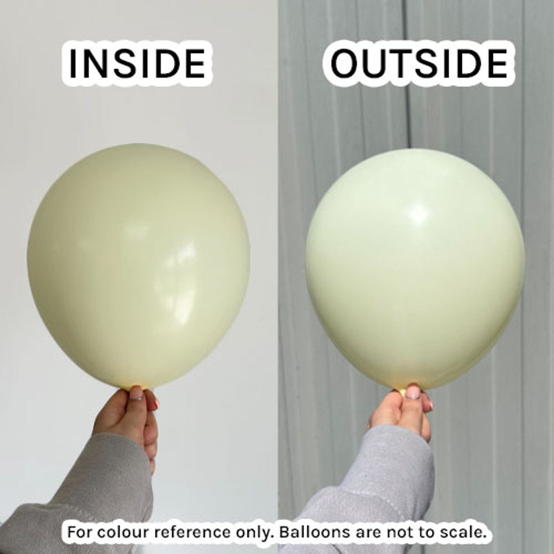 Balloons2Go Balloons Macaroon Pale Yellow / 5 inch (100 Ct) Kalisan Macaron Matte Color Balloons 12in Macaron Pale Yellow Latex Balloons | Soft Party Color