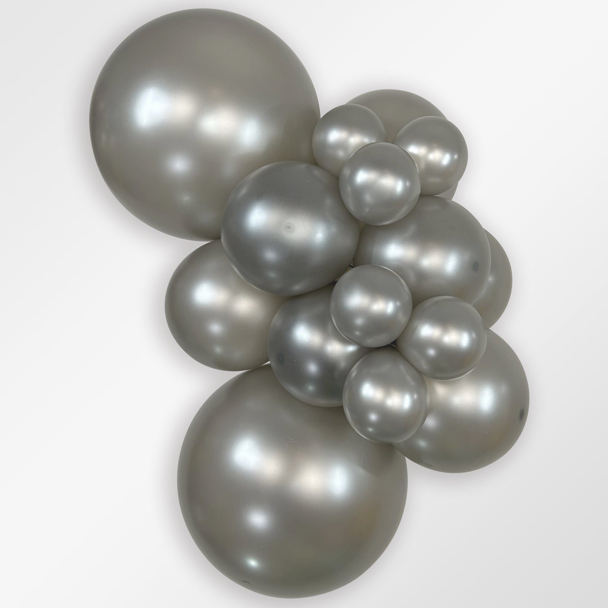 Balloons2Go Balloons 5 inch (100 Ct) / Metallic Silver Sempertex Metallic Latex Balloons | All Sizes Sempertex Metallic Latex Balloons | All Sizes